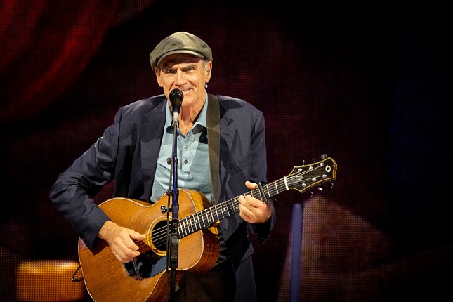 James Taylor & His All-Star Band performing at Riverbend Music Center on Aug. 24, 2023.