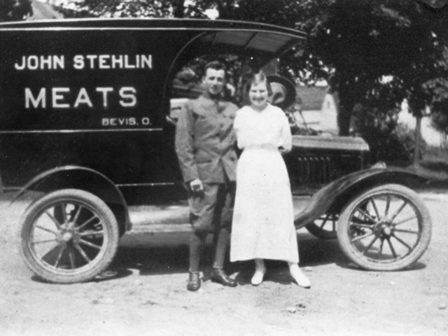 John Stehlin and his wife, Eleanora, in 1920