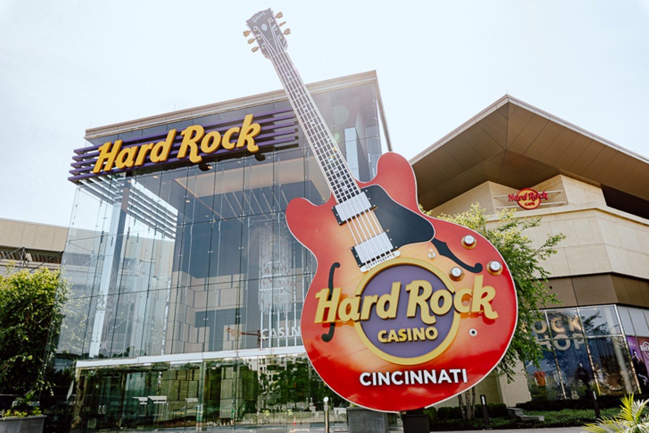 Exterior of the casino with signature guitar