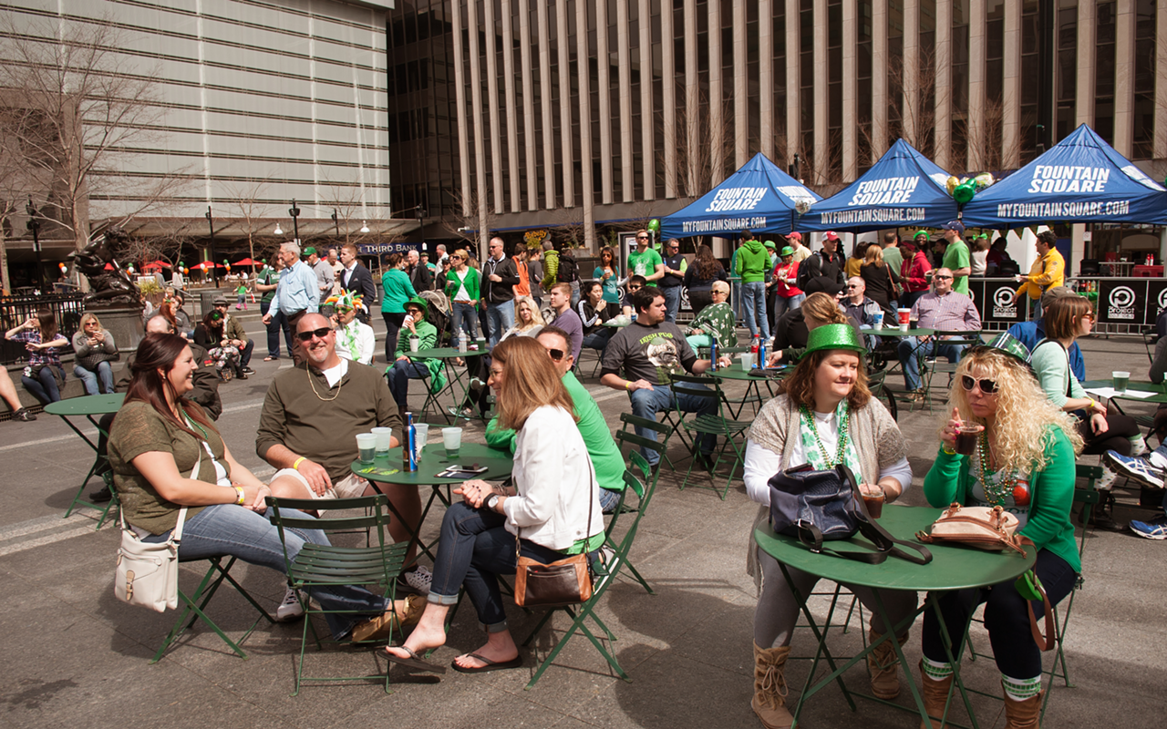 Saint Patrick's Day on Fountain Square