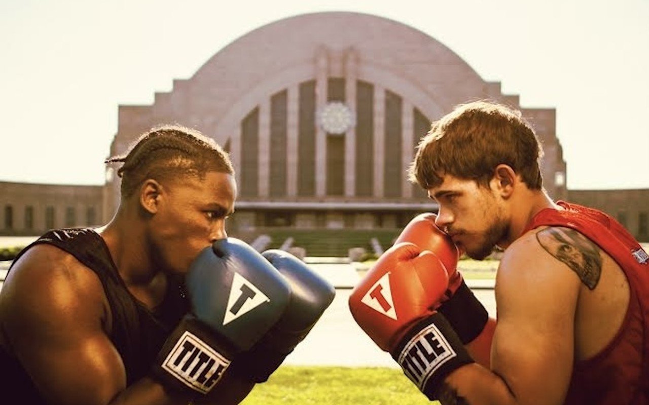 Boxers in front of Union Terminal