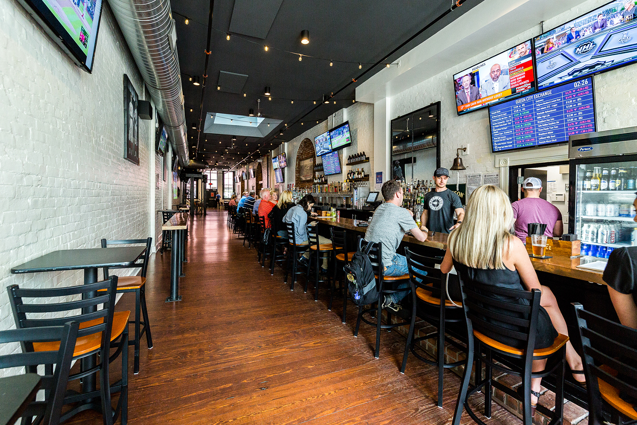 2. Queen City Exchange (32 W. Court St., Downtown) // Queen City Exchange is Cincinnati's first and only stock exchange-themed bar, featuring beers with prices that rise and fall depending on demand.