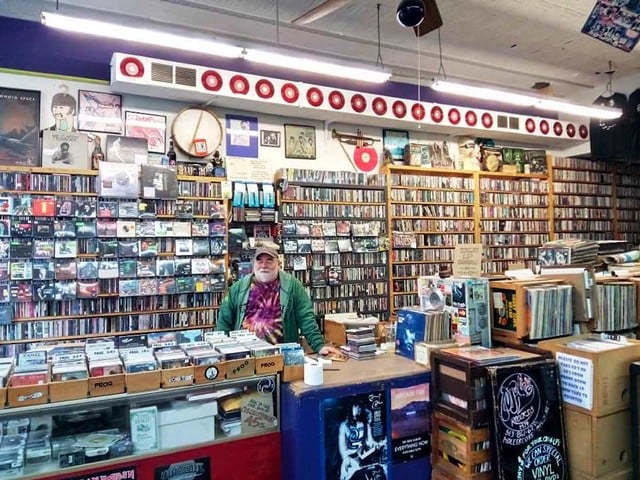 Mole's Record Exchange owner Dean Newman