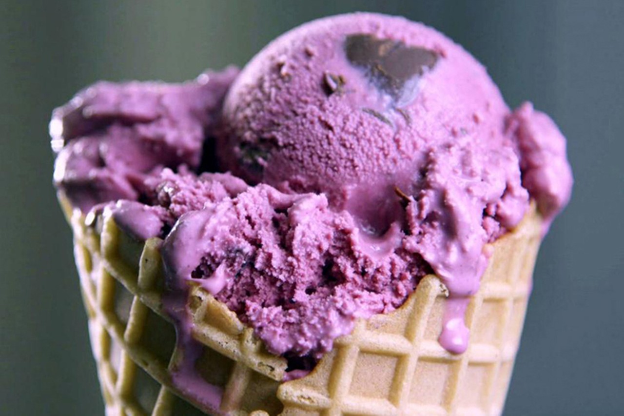You will always make room for a scoop of Graeter's black raspberry chocolate chip ice cream.