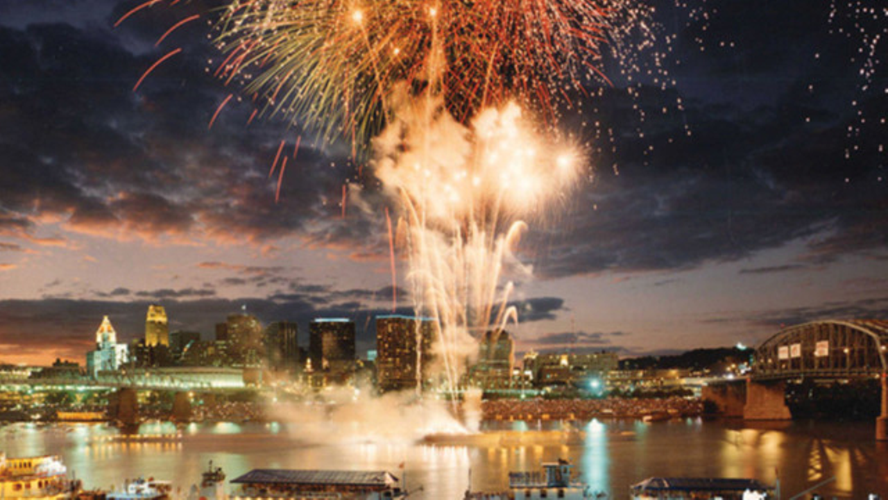 You will get stuck in traffic after watching the end-of-summer fireworks at Riverfest.