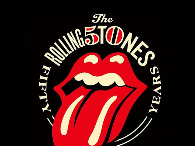 Rolling Stones 50th Anniversary Logo By Shepard Fairey