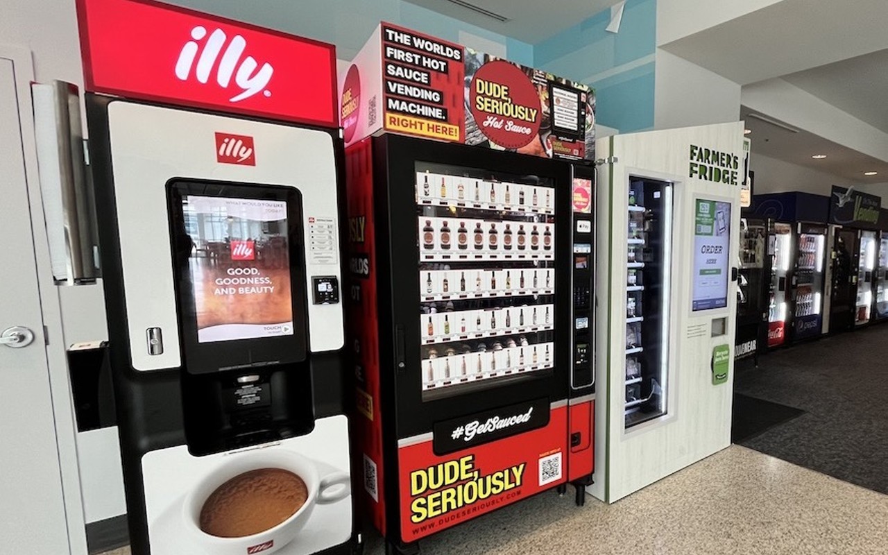 Dude, Seriously is the first hot sauce vending machine in the world.