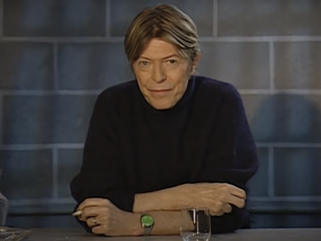 On "Late Night with Conan O'Brian" skit, David Bowie jokes about his distain for Cincinnati, at least we hope it was a joke.