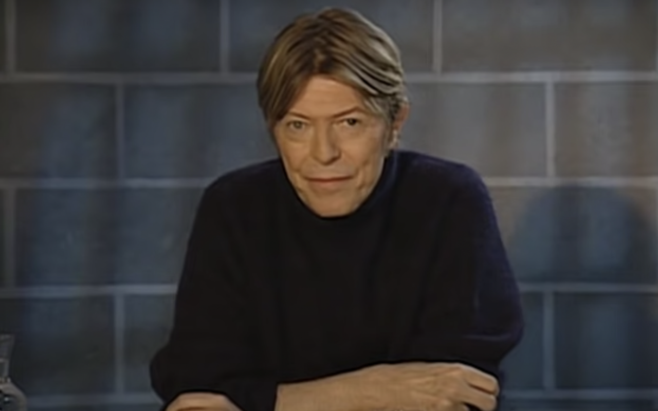On "Late Night with Conan O'Brian" skit, David Bowie jokes about his distain for Cincinnati, at least we hope it was a joke.