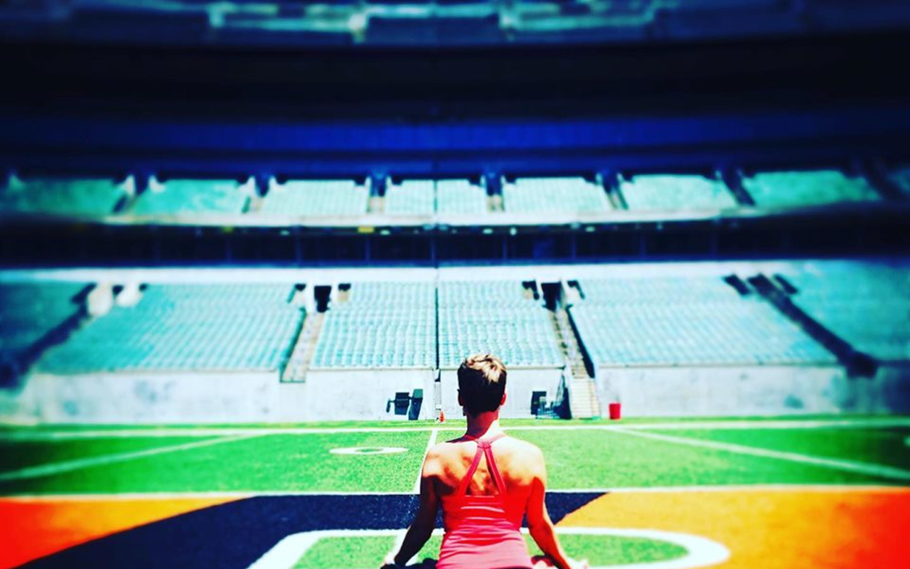 Do Yoga on the Bengals' Field at Paul Brown Stadium During NamasDEY
