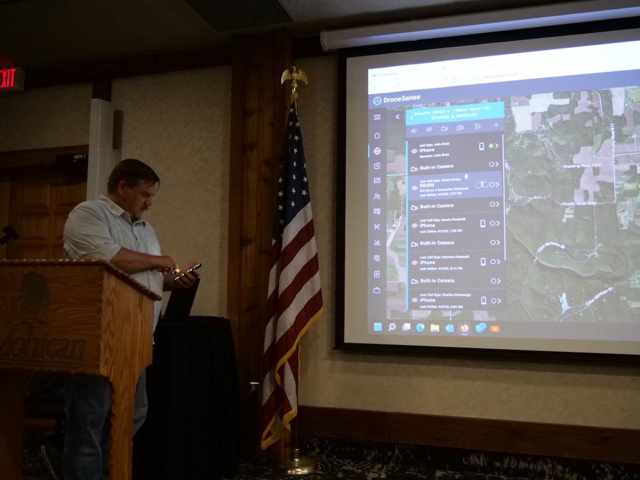 Finding Bigfoot's Matt Moneymaker debuts new drone technology during Bigfoot Basecamp in September 2022.