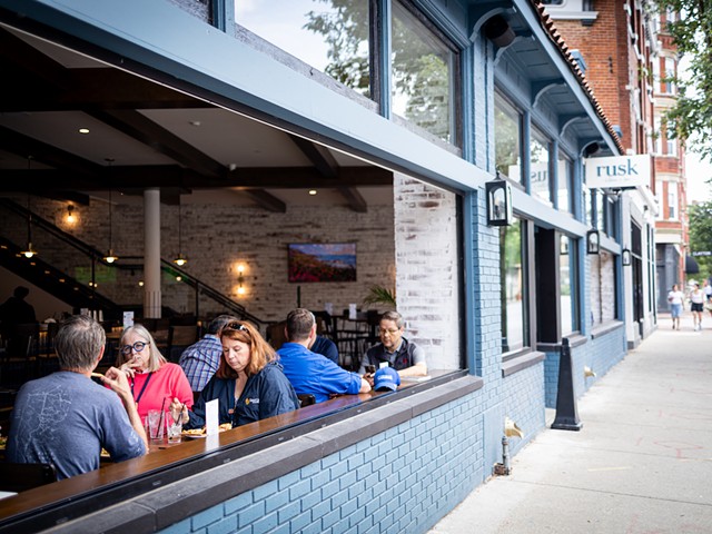 Rusk Kitchen + Bar serves up "American-eclectic" eats and vibes in East Walnut Hills.