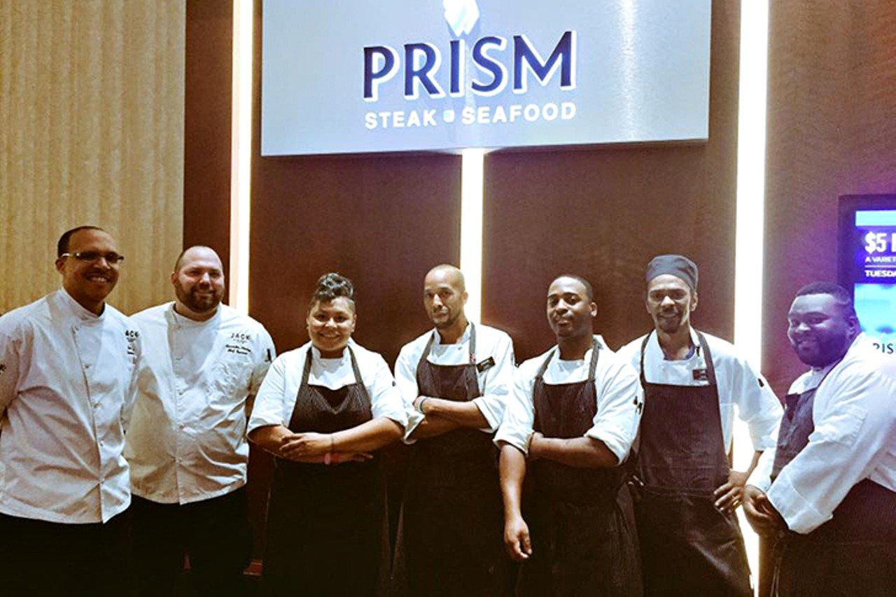 No. 17: Prism Steak & Seafood
100 Broadway St., Pendleton
The bone-in dry-aged 18-ounce ribeye &#151; broiled in a 1,800-degree broiler and finished with clarified butter &#151; will set you back $55. The bargain-priced dinner option: A 10-ounce steakburger with white cheddar, tomato chutney, arugula, smoked bacon and fries for $21.
Photo via Facebook.com/JackCincyCasino