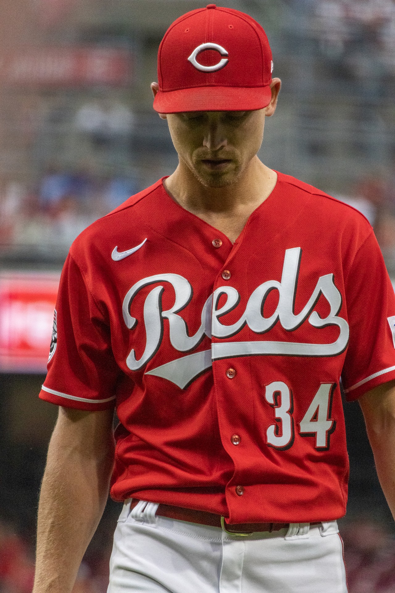 Cincinnati Reds player Luke Weaver during their game against the Los Angeles Dodgers on June 6.