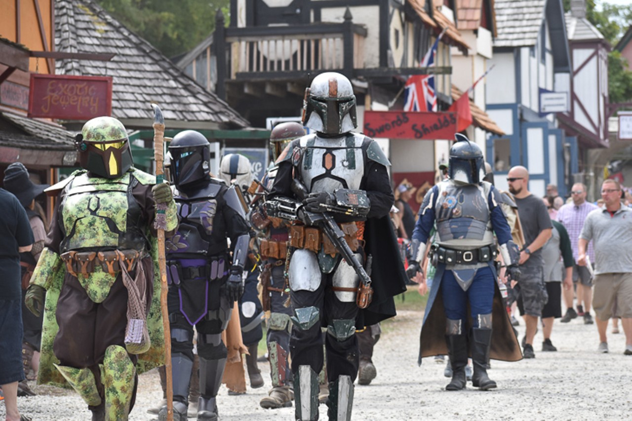 Do not expect to see just medieval costumes: these cosmic bounty hunters were spotted at the Ohio Renaissance Festival on Sunday Sept. 8, 2019.