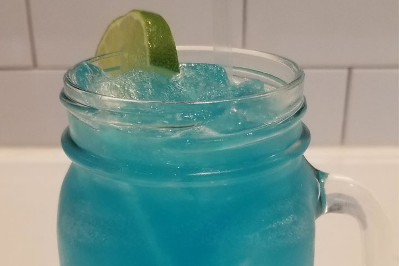 Americano Burger Bar
Margarita Azul &#151; a classic with a twist made with Milagro tequila, hand-squeezed sour mix and Blue Curacao
Photo: Provided