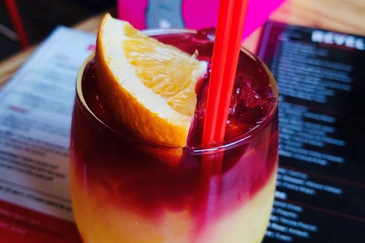 Revel OTR
Red Top Margarita &#151; a traditional margarita topped with a deep red layer of Malbec
Photo: Provided
