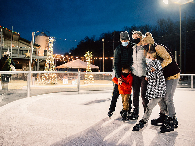 Fifty West is opening its family-friendly ice rink for the second year in a row.