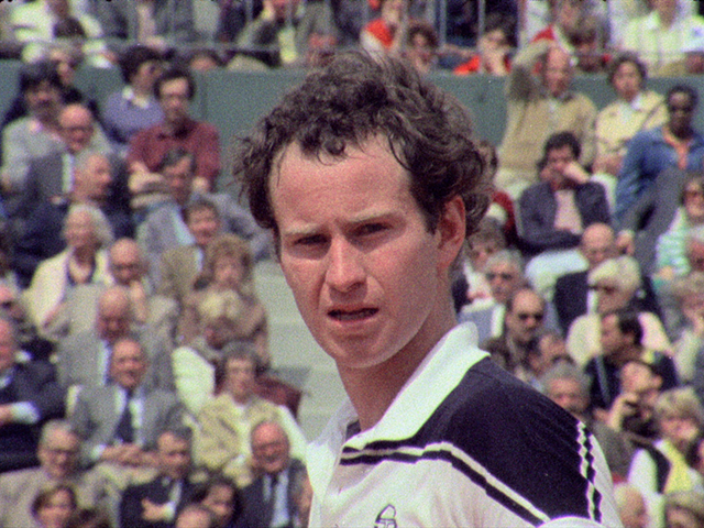 John McEnroe in his tennis-playing heyday