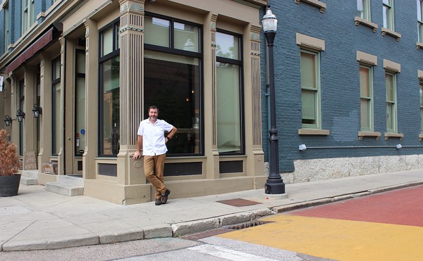 Chef Danny Combs outside the future home of Colette