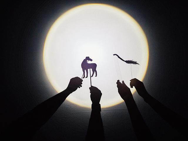Hit the Lights' 2021 Cincy Fringe show is Horsetale, a video production that weaves together handmade shadow puppetry created using vintage overhead projectors.