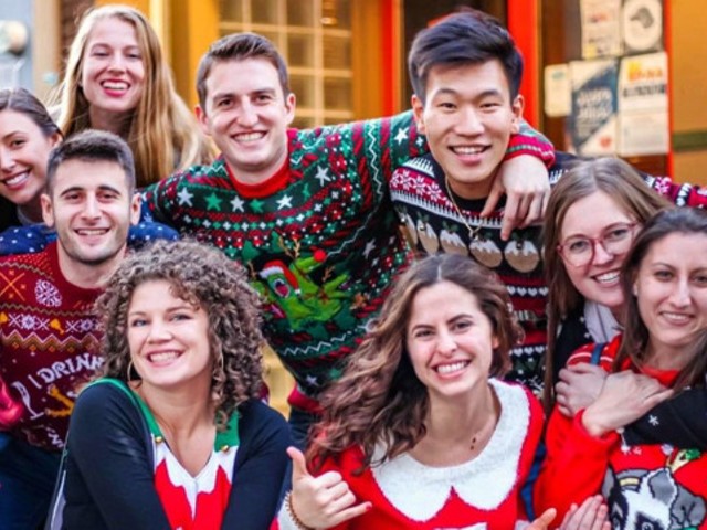 Don your tackiest knitted wares this Saturday, Dec. 4 for the Over-the-Rhine ugly sweater bar crawl.