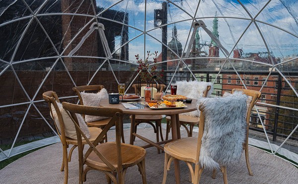 Braxton Brewing Co.'s rooftop igloo