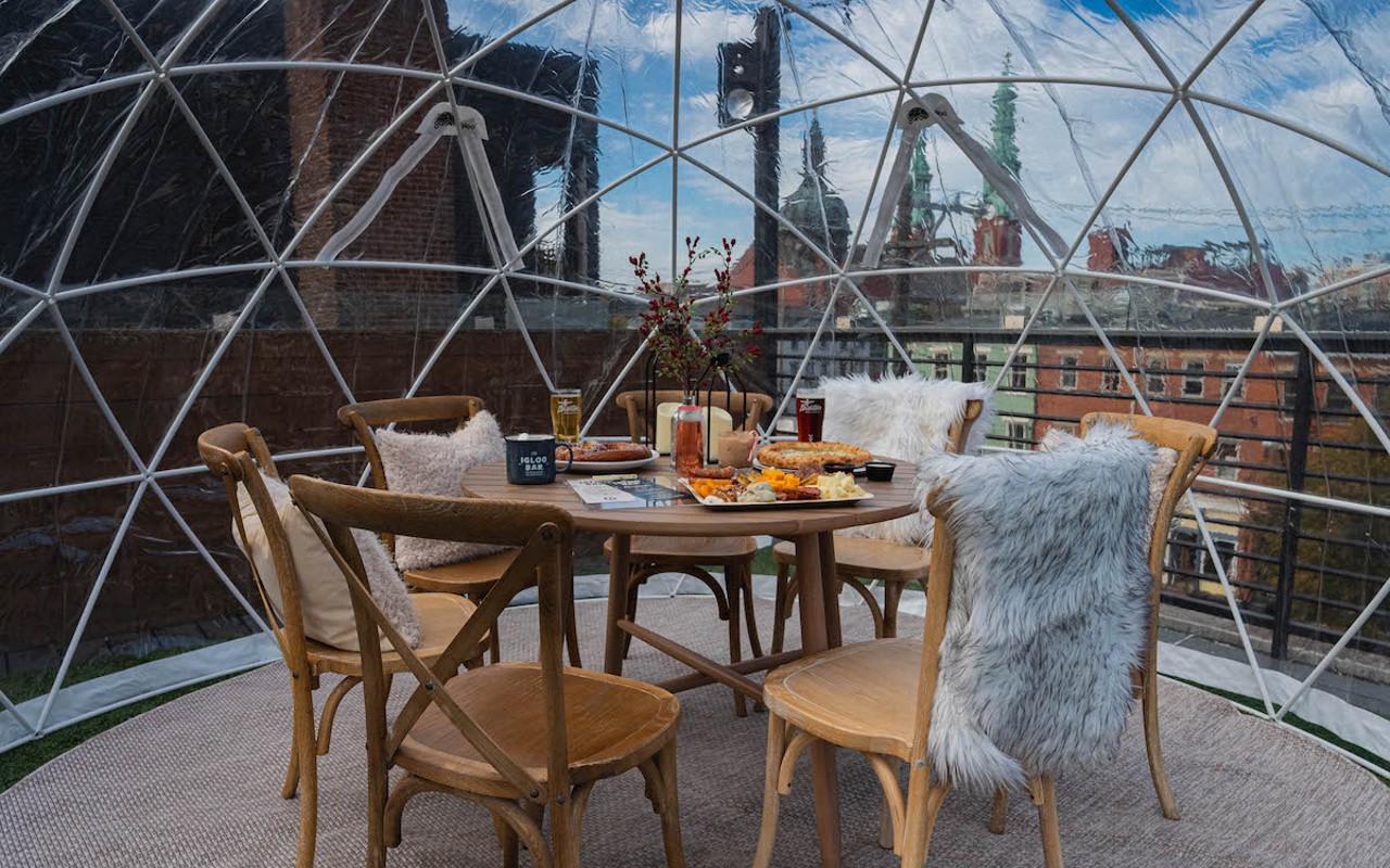 Braxton Brewing Co.'s rooftop igloo