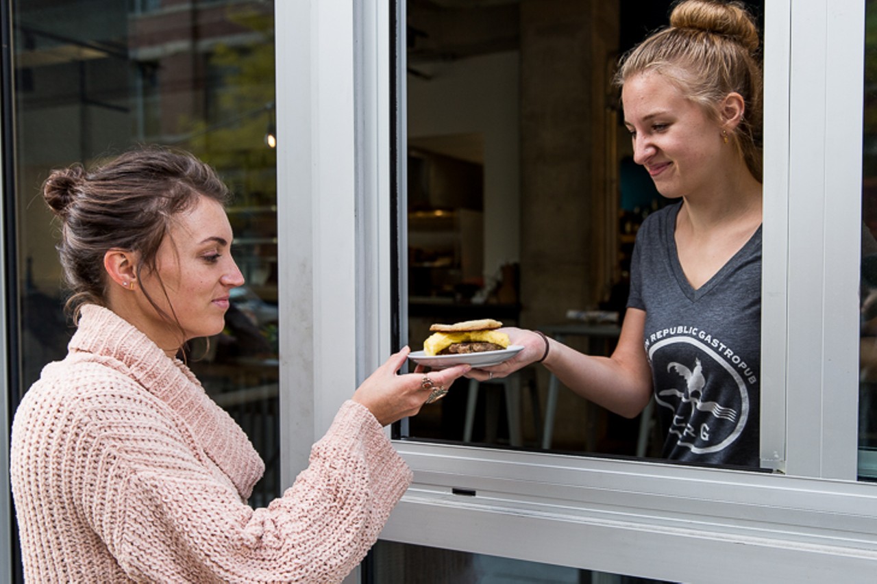 Grab Pastries and Coffee to Go at Downtown's Crown Republic Gastropub Walk-Up Window