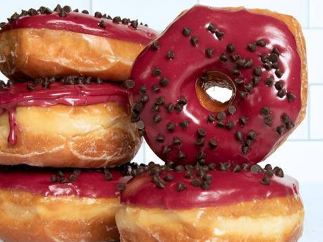 In all its glory: the black raspberry chip donut
