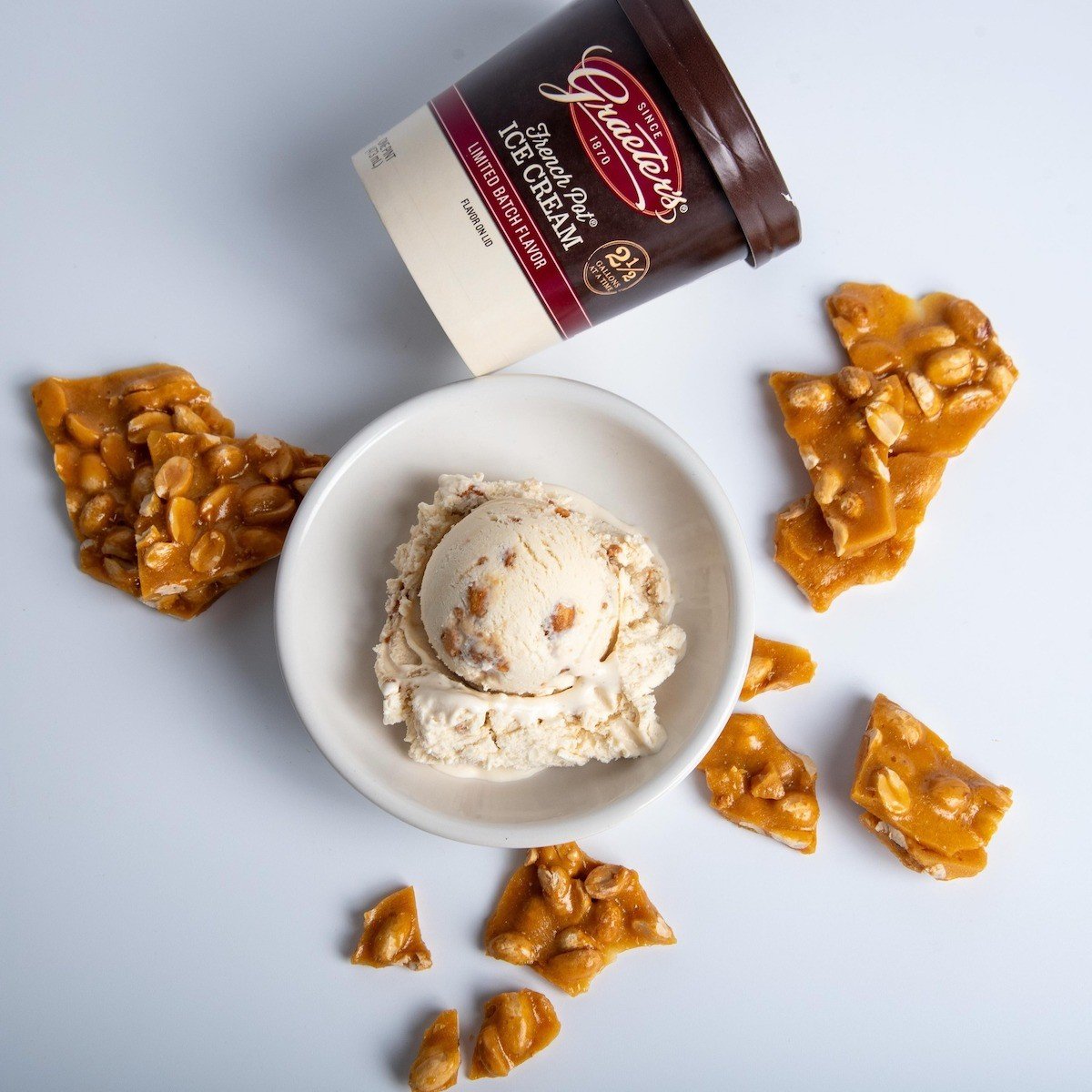 Graeter's new, limited-time flavor, Peanut Brittle