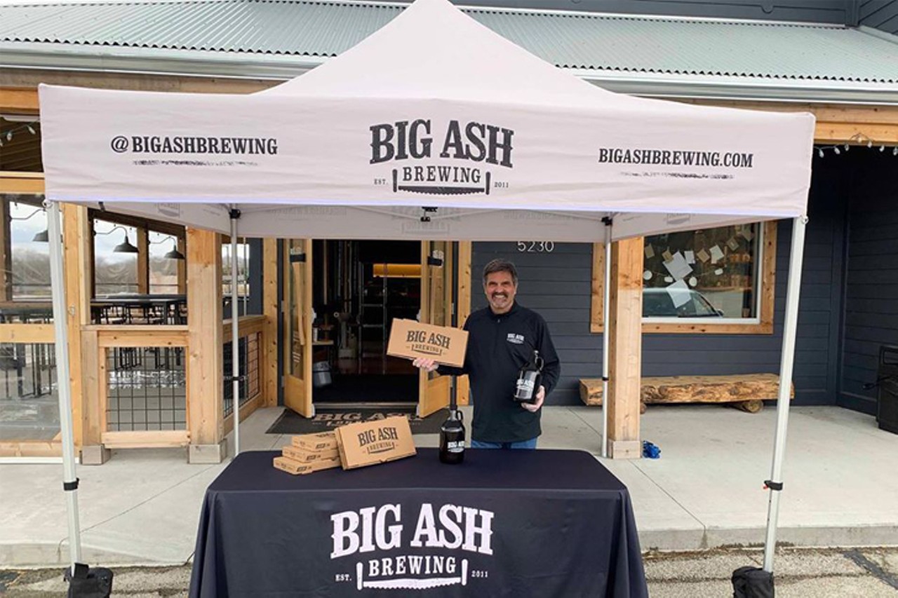 Big Ash Brewing
5230 Beechmont Ave, Mt. Washington
Big Ash Brewing recently announced on their Facebook page, &#147;We&#146;re officially offering delivery for orders $30 and above within 3 miles of the brewery. We&#146;ll bring any of our 24 beer taps right to your door via a growler or howler.&#148; If you don&#146;t live close enough, you can grab your favorite Big Ash brews through their curbside pick-up at the brewery. For delivery, visit bigashbrewing.com or call 513-401-6868.
Photo via facebook.com/BigAshBrewing