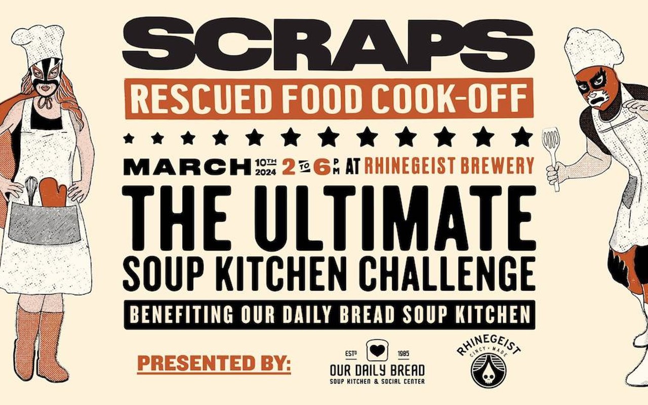 The SCRAPS Rescued Food Cook-Off will benefit the Our Daily Bread soup kitchen.