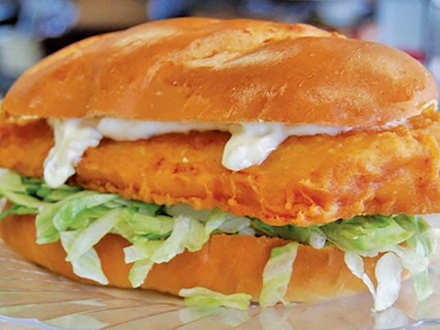 Fish sandwich from R&R Quality Meats
