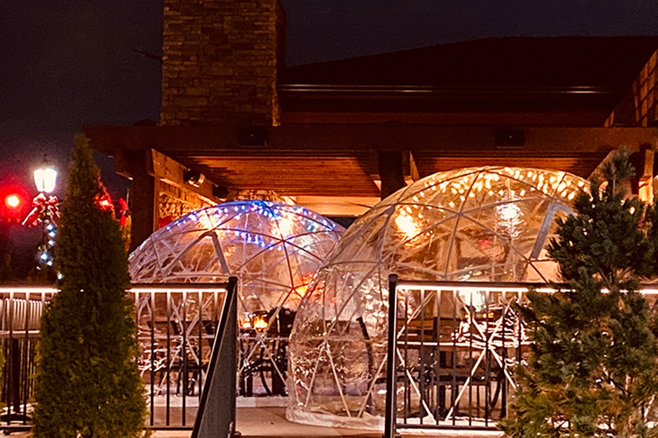 Catch-a-Fire Pizza
9290 Kenwood Road, Blue Ash
Blue Ash's Catch-a-Fire Pizza has added outdoor igloos for private, enclosed dining. The igloos, which can seat up to eight people, come in three themes: Fireglow, Northern Lights, or Snowglobe. Each is heated and comes with bluetooth speakers for a custom music mix. And after each party leaves, the igloos are cleaned and sanitized during a 30-minute booking gap. The igloos are only available by reservation via catchafirepizza.com or call 513-514-0016. 
Photo: Catch-a-Fire Pizza