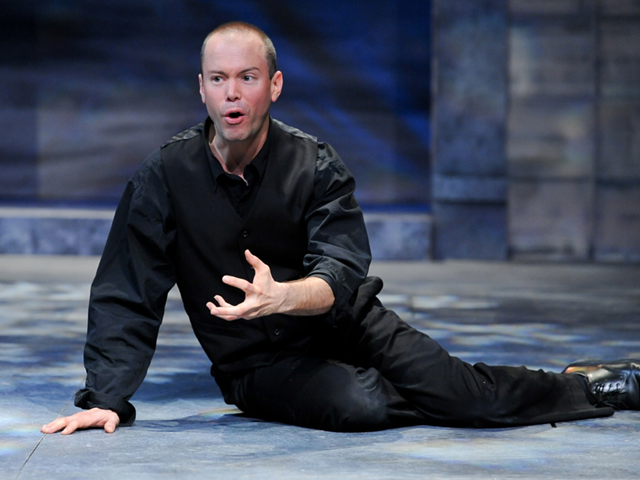 Brent Vimtrup as Hamlet at Cincinnati Shakespeare Company