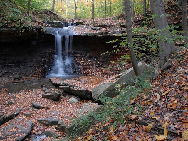 Blue Hen Falls in the Cuyahoga Valley National Park.