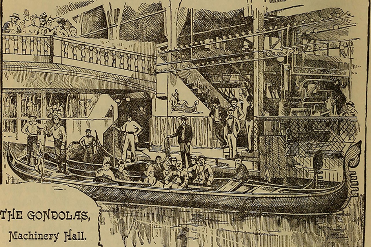 Gondolas at Machinery Hall
Photo: The Official Guide of the Centennial Exhibition of the Ohio Valley and Central States, 1888