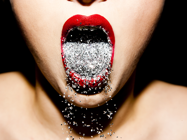 "Mouth Full of Glitter" by Tyler Shields