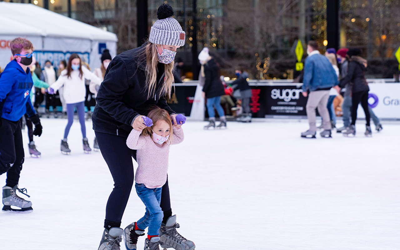 Ice skating and on-ice bumper cars are returning to Fountain Square for the holiday and winter seasons.