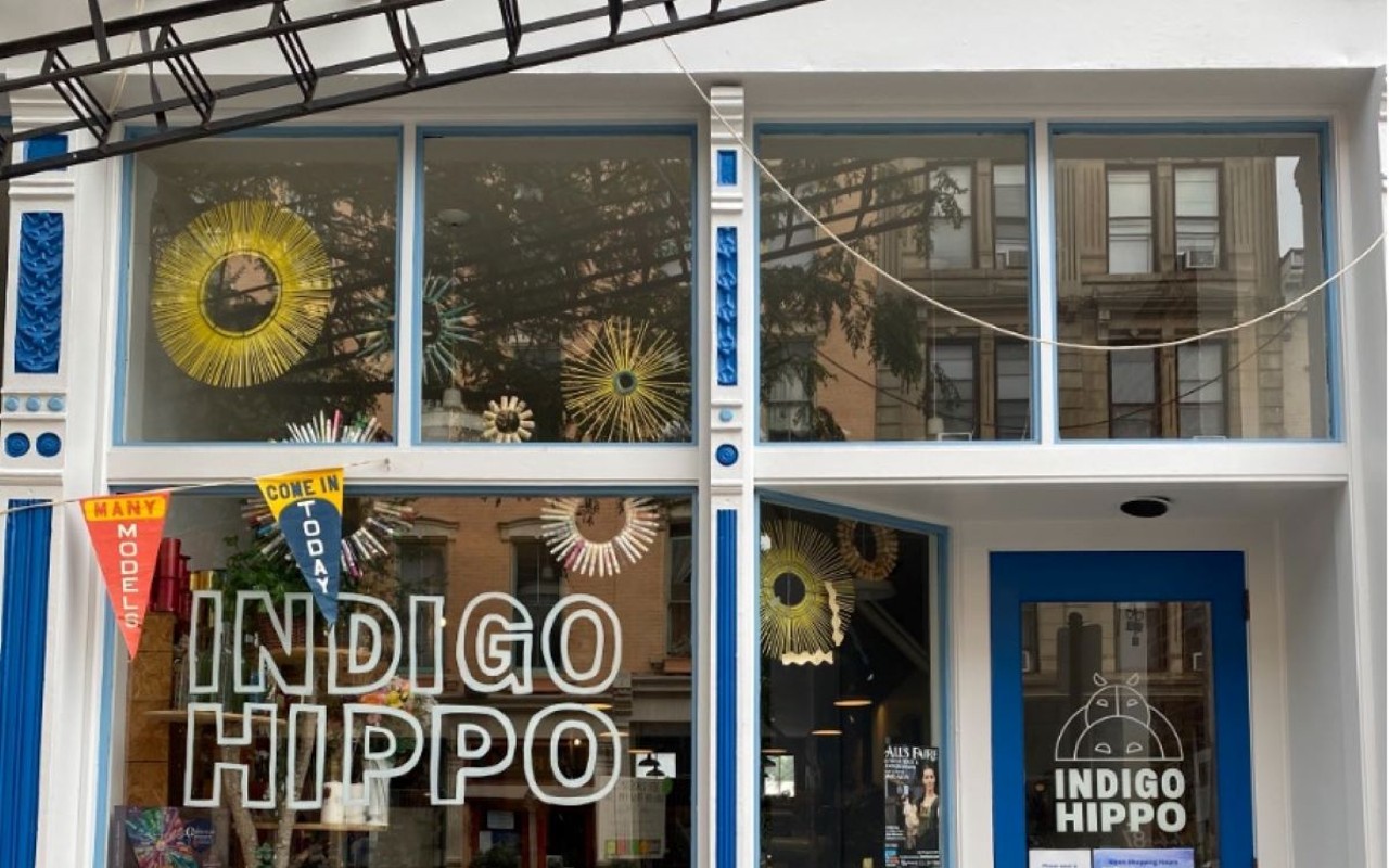 Indigo Hippo storefront on Main Street in OTR.