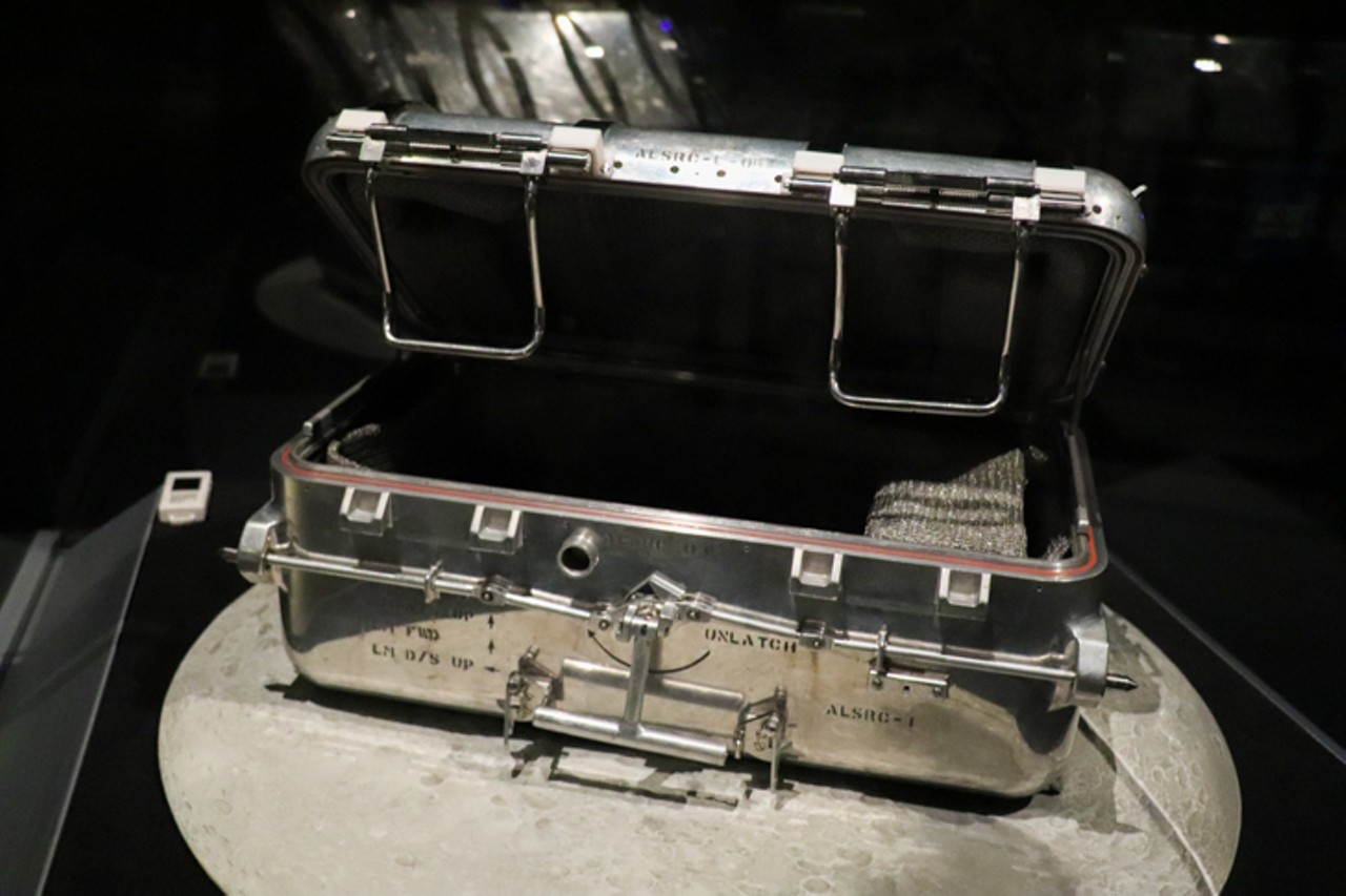The "rock box" was used to bring back 47.7 pounds of lunar material from the Sea of Tranquility back to Earth.