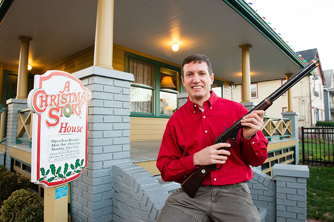 Owner Brian Jones with the Red Ryder BB gun