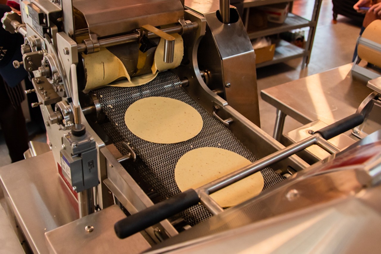 Tortilleria Garcia makes fresh corn tortillas in house, using old fashioned methods