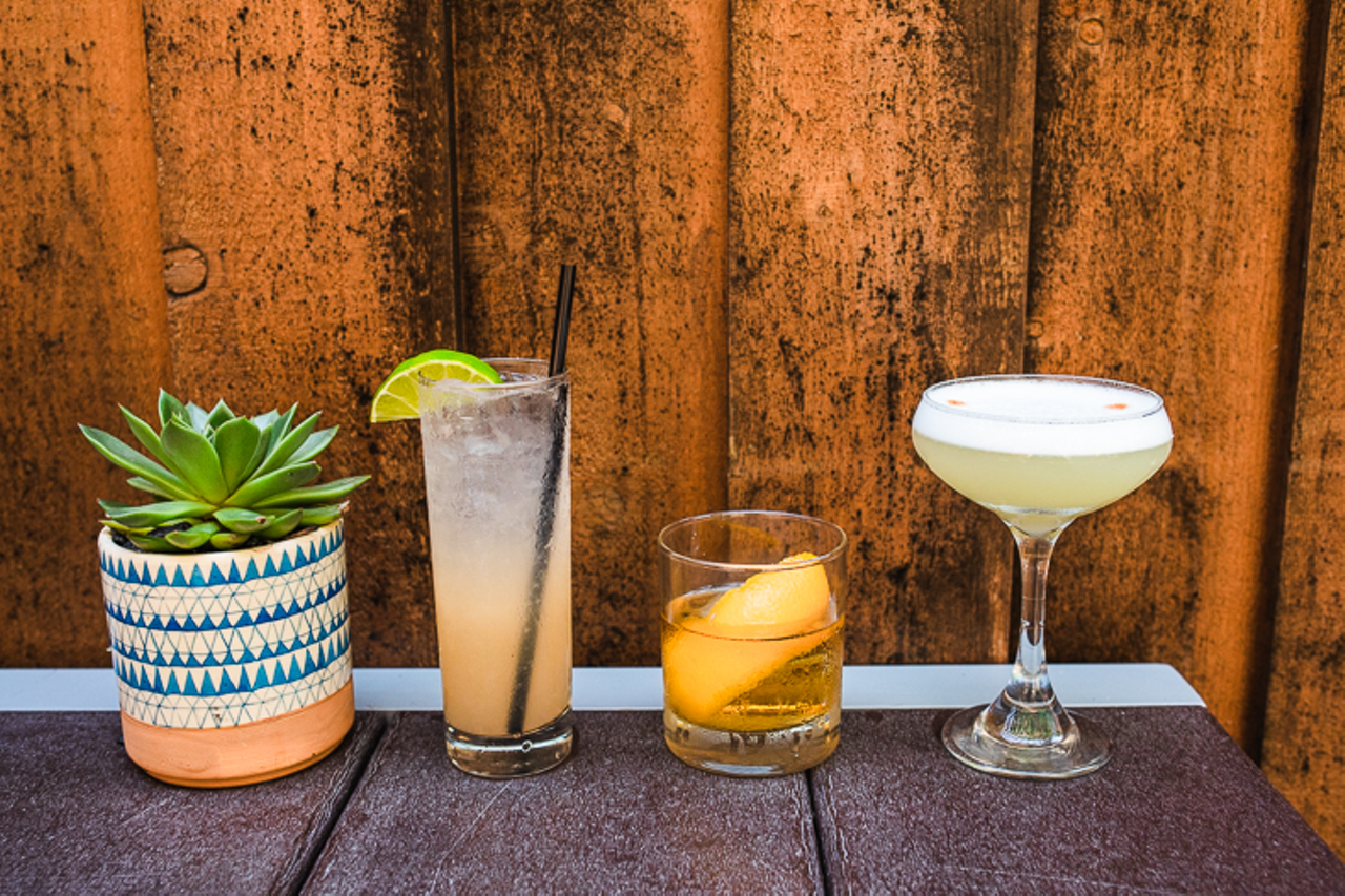 A variety of Latin American-inspired cocktails available at Delwood