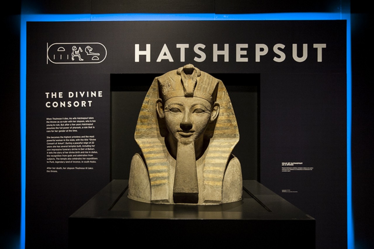 Sphinx head of Hatshepsut, the longest-ruling female pharaoh
