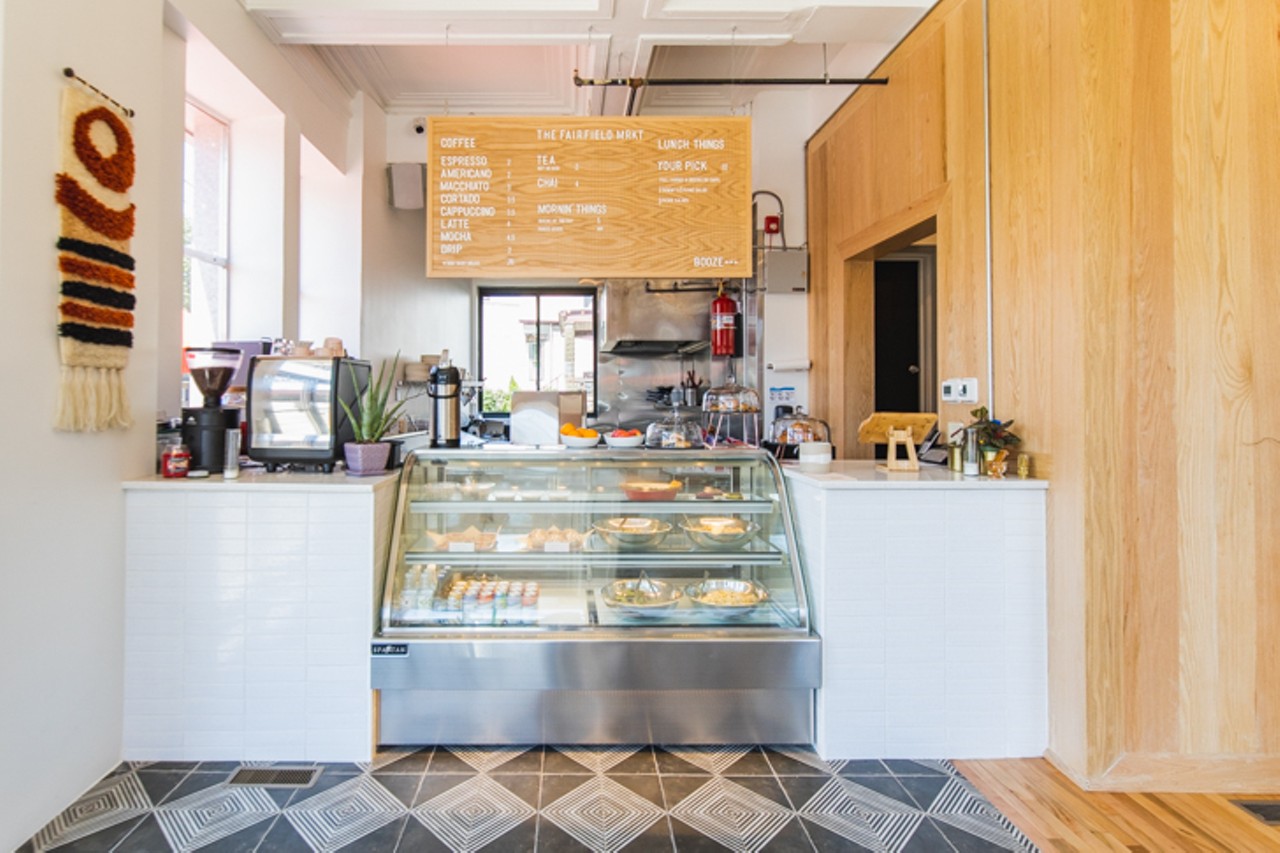 The counter, where guests can order coffee beverages, baked goods and market and menu items