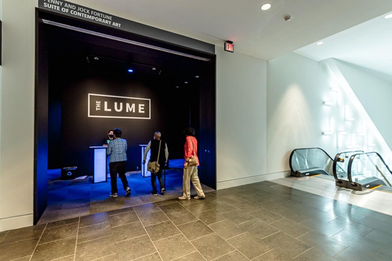 Entering THE LUME exhibition