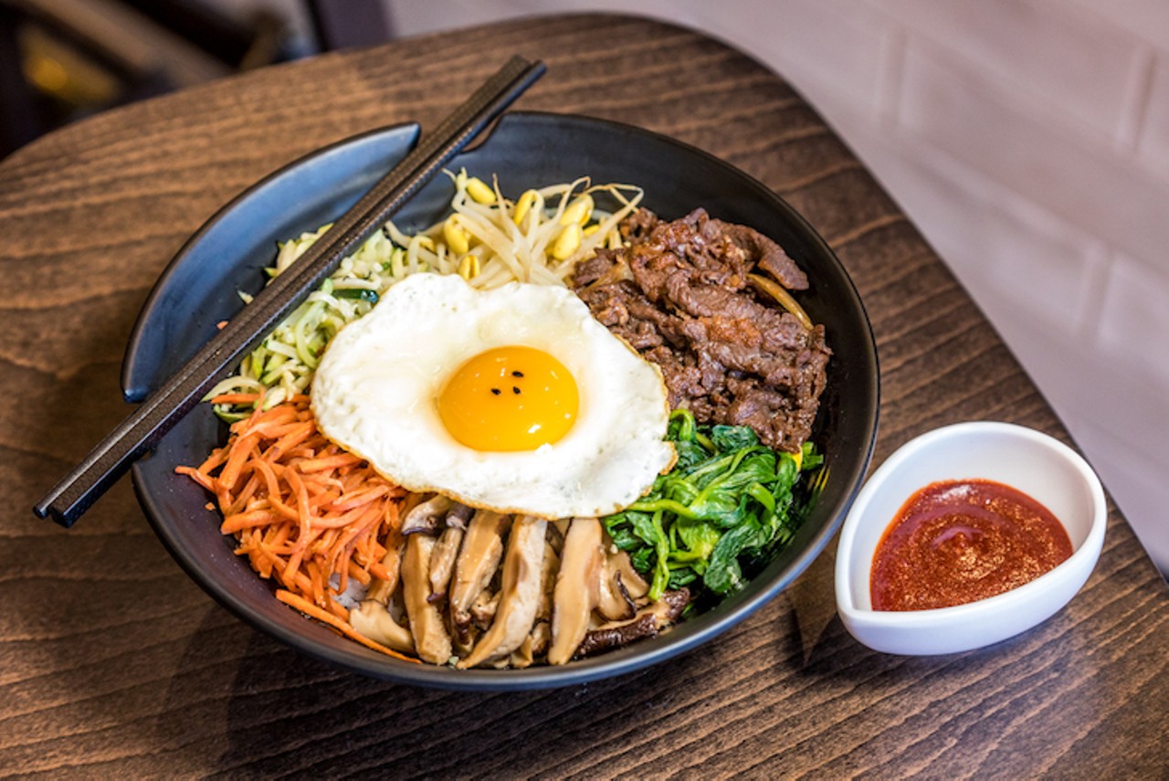 In addition to sushi and nigiri, the menu boasts familiar Korean dishes like the Dolsot bibimbap &#151; Cha's favorite dish &#151; served in a hot stone bowl with crispy rice, vegetables, choice of proteins&nbsp;and a sunny side up egg, along with chicken, pork or fish katsu, bulgogi, tempura udon and other options.