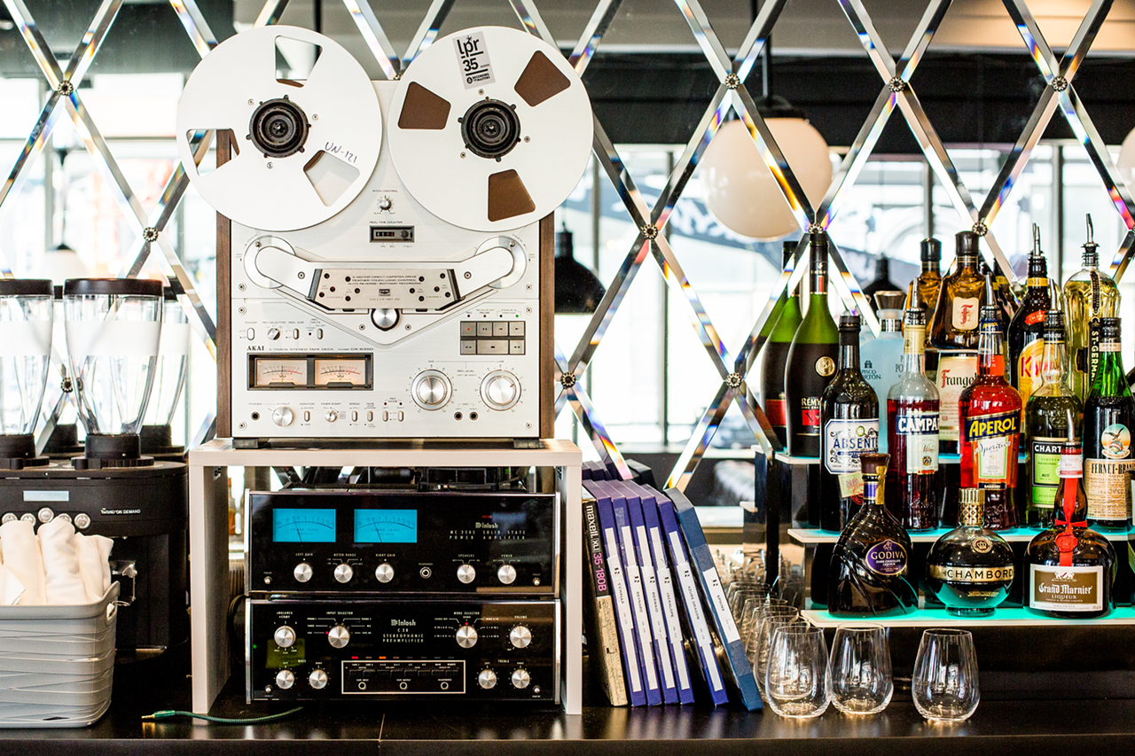 The reel-to-reel audio system. "It’s amazing what music will do to you. This might not even be the kind of music you listen to you, but you walk in and you feel good. It’s important," Lieb says. "It’s for the staff, too. ...I want my staff to have the same experience my guests have. When you walk in the door, I want you feel to kick ass. And then you eat."